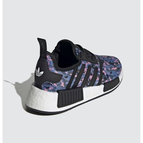Adidas Kids/Youth 6.5 NMD R1J Boost Multi Color Camo Midsoles Running Shoes main image 5